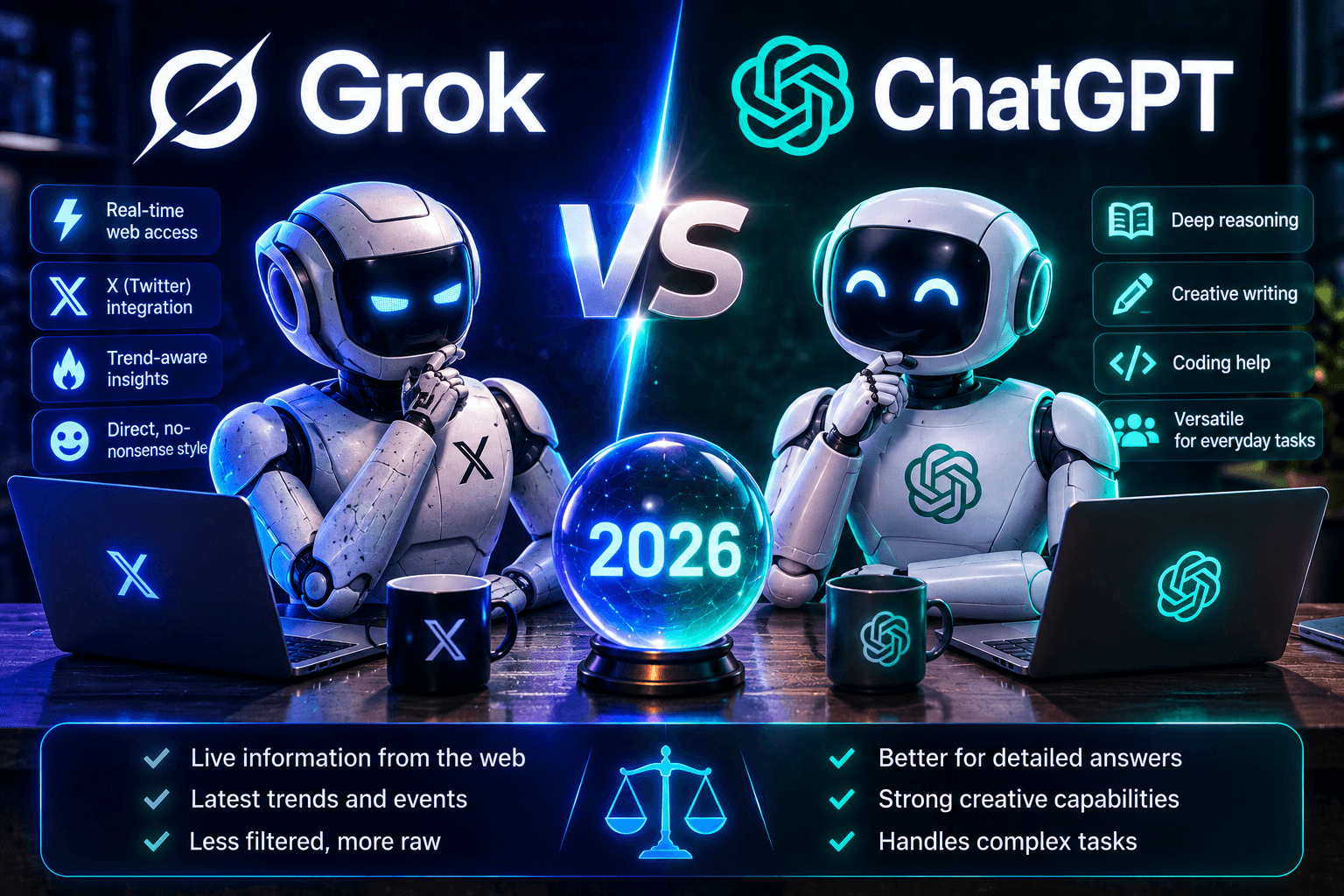 Cover image for Grok vs ChatGPT: Which AI Should You Use in 2026?