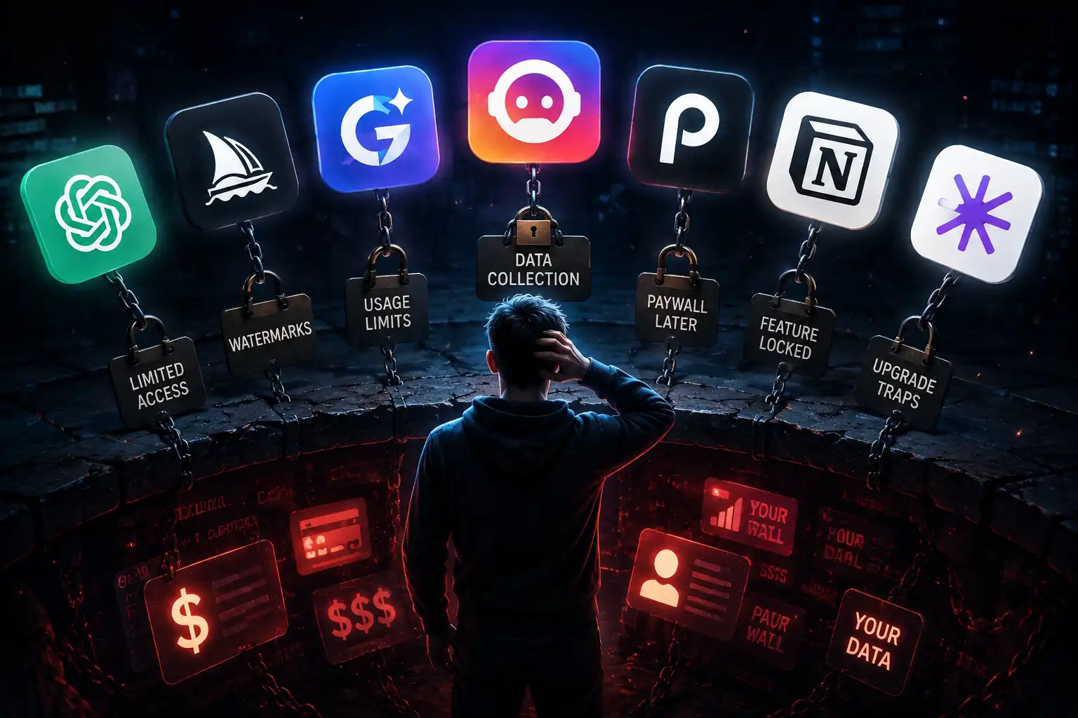 Cover image for 7 "Free" AI Tools That Aren't Actually Free