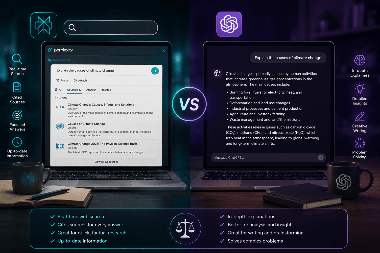 Cover image for Perplexity vs ChatGPT: Which One Should You Use for Research?