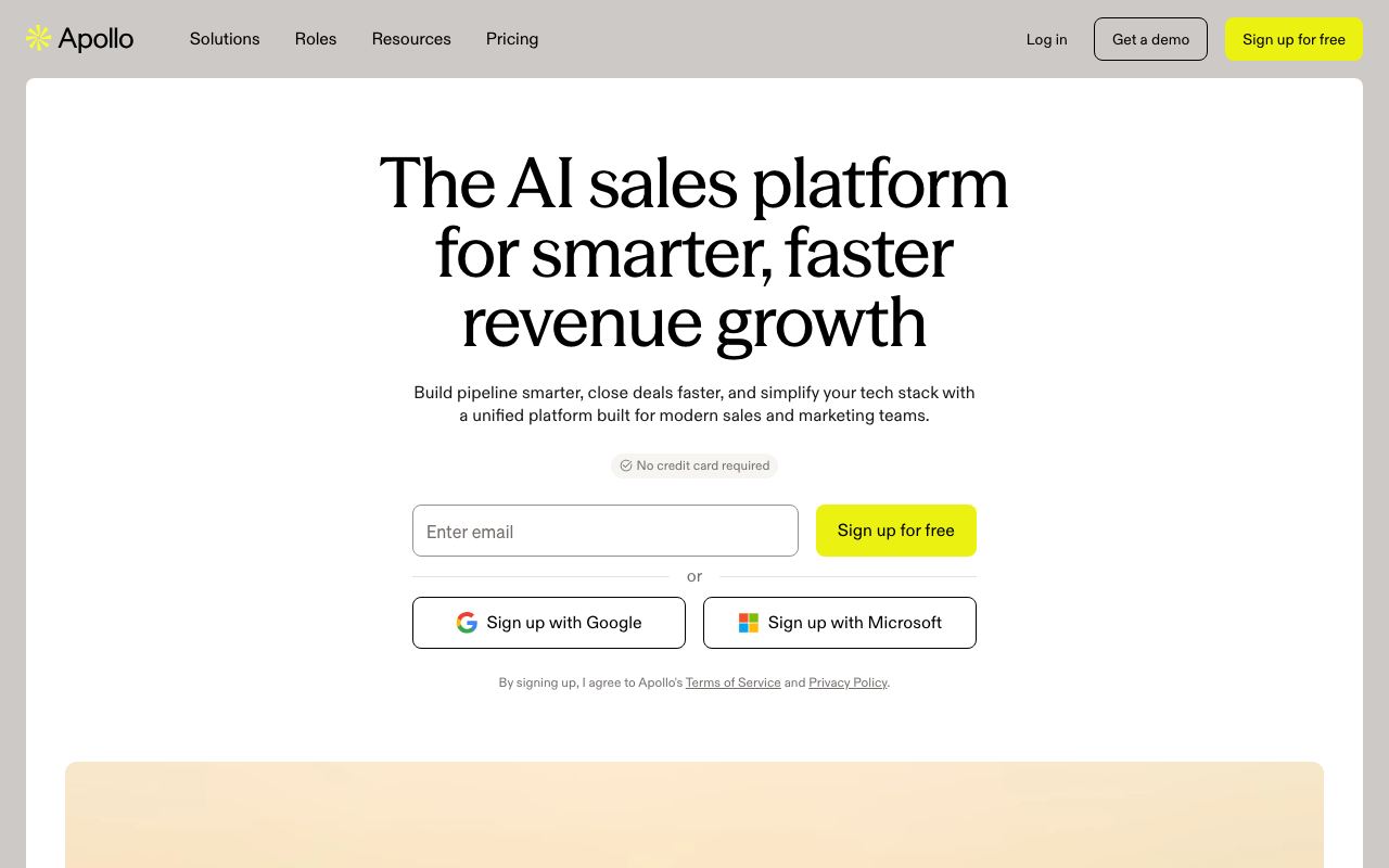 Apollo.io screenshot