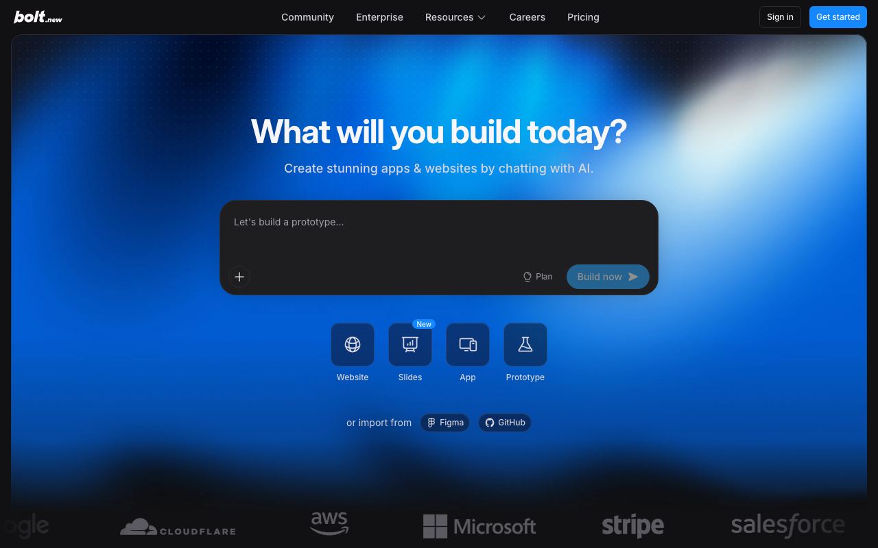 Bolt.new screenshot