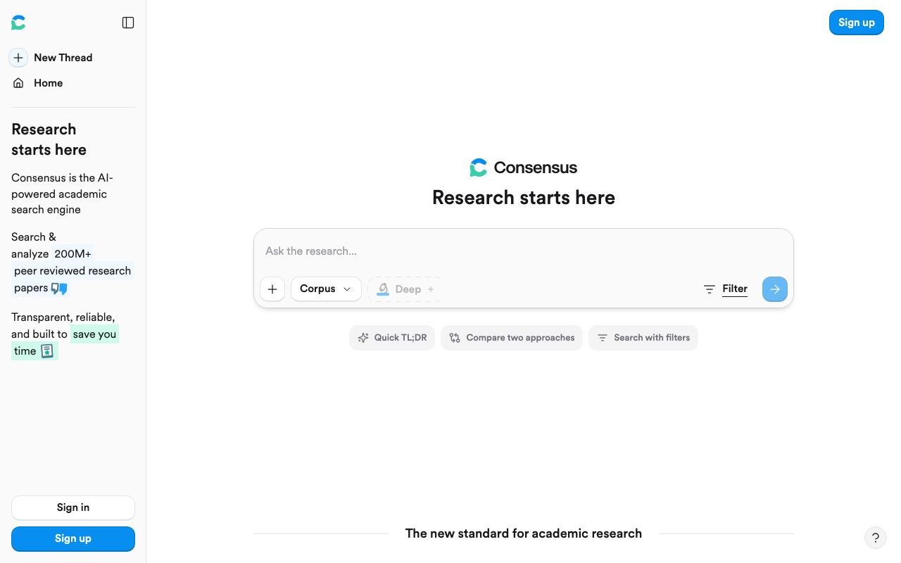 Consensus screenshot