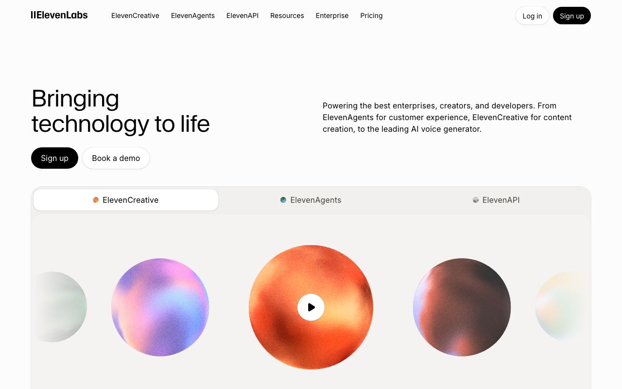 ElevenLabs screenshot