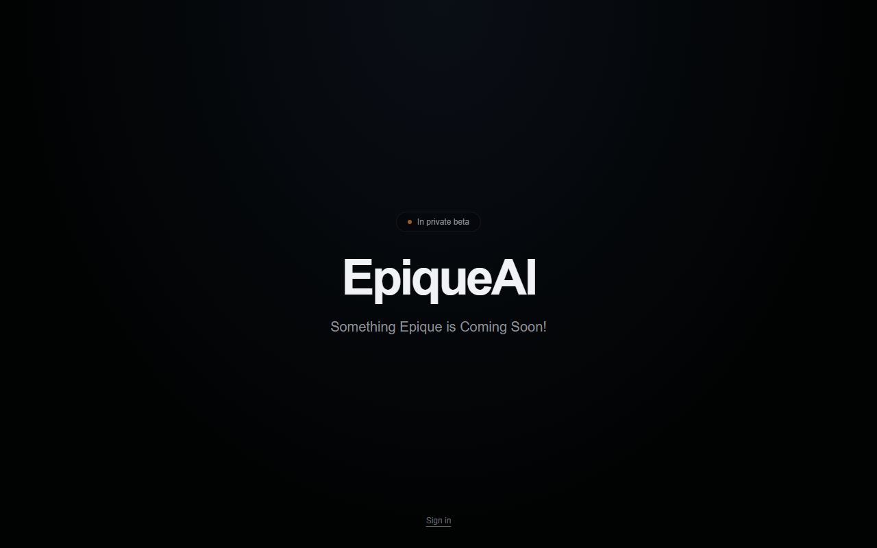 Epique AI screenshot