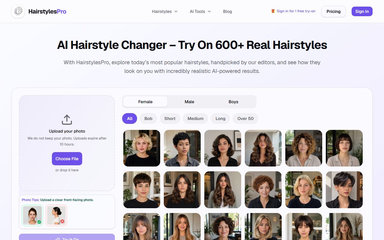 HairstylesPro screenshot 1