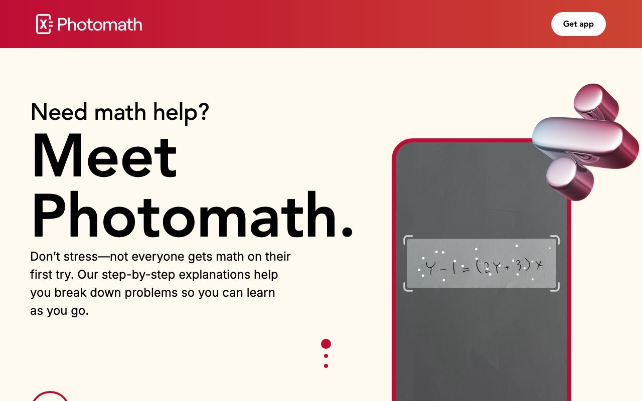 Photomath screenshot
