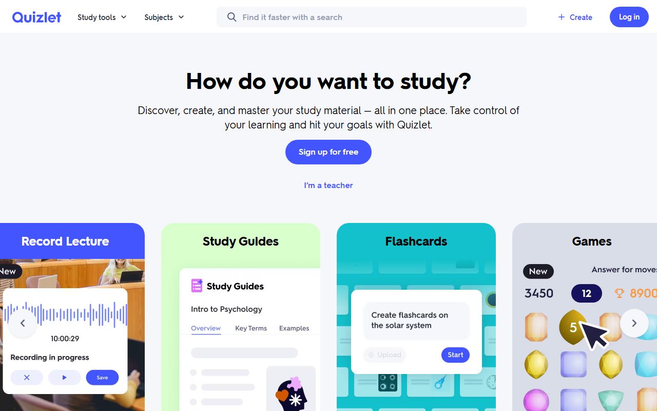 Quizlet screenshot