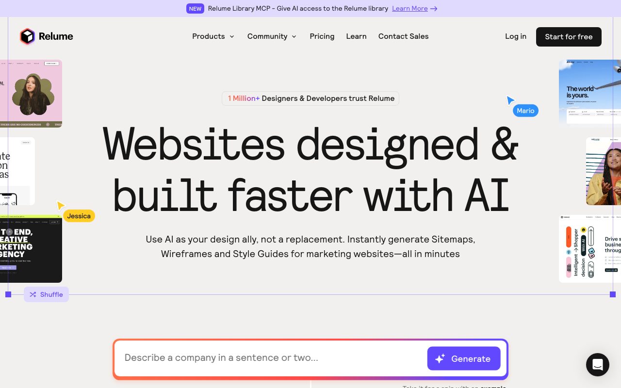Relume screenshot