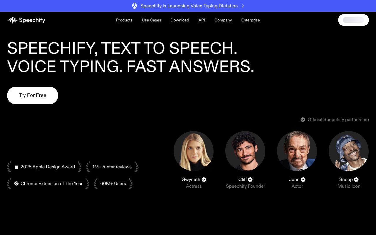 Speechify screenshot