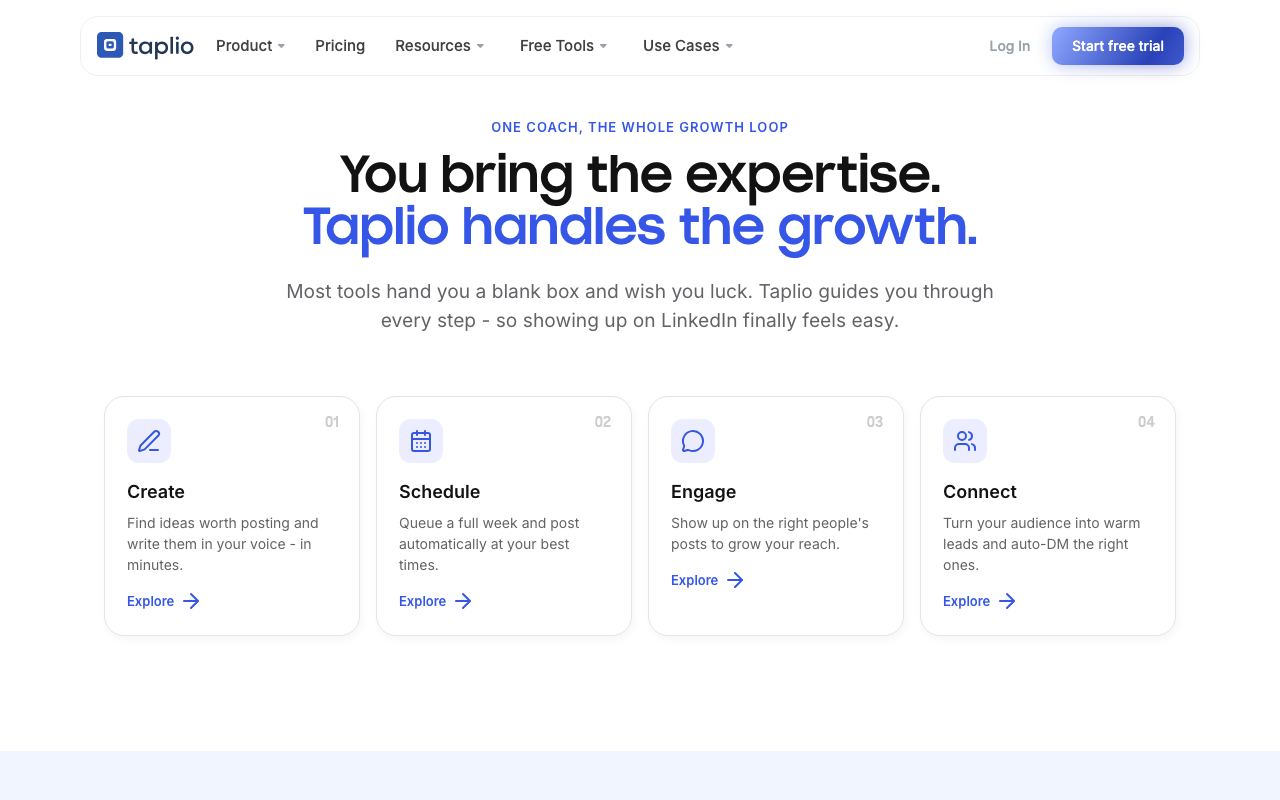 Taplio screenshot
